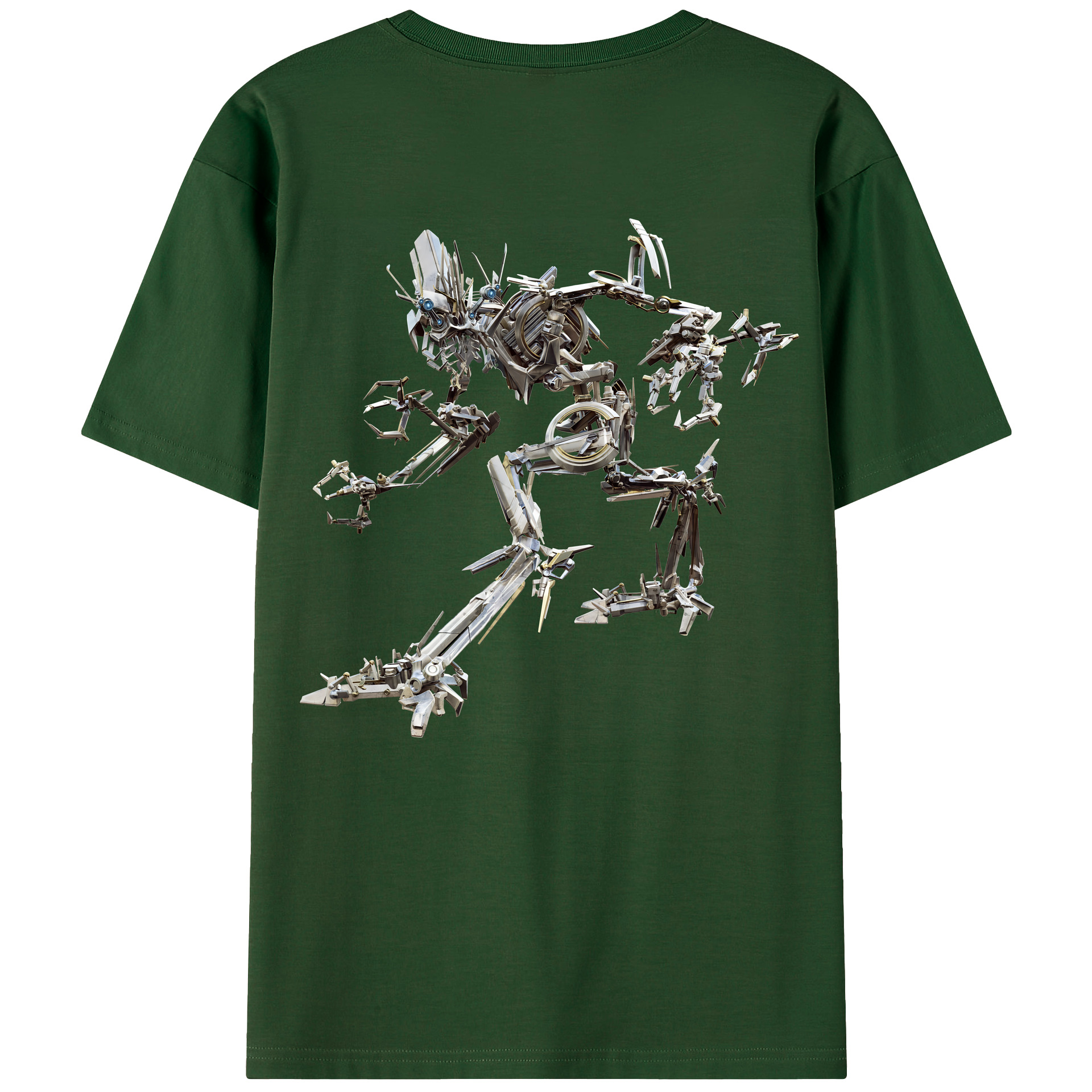 （画像用） Transformers トランスフォーマー 綿100％半袖Tシャツ（背面プリント）